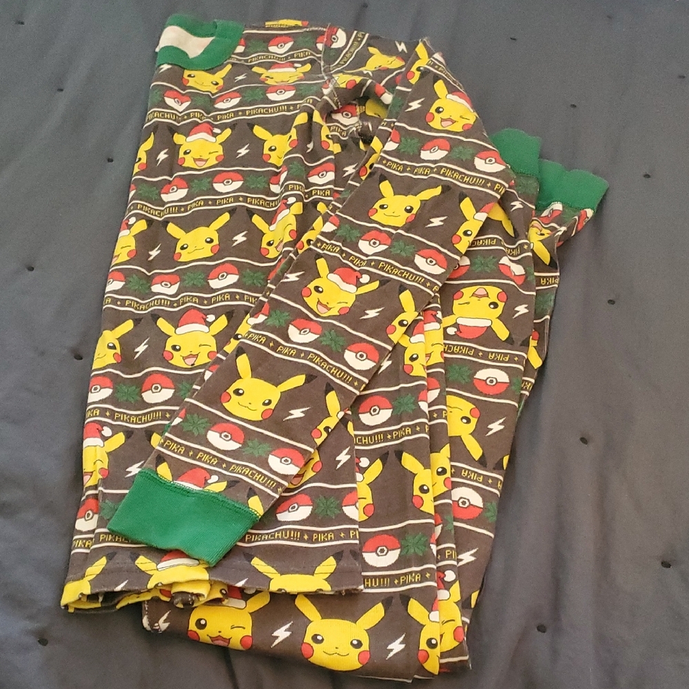 Hanna Andersson Organic Cotton Christmas Holiday Pokemon Pj's